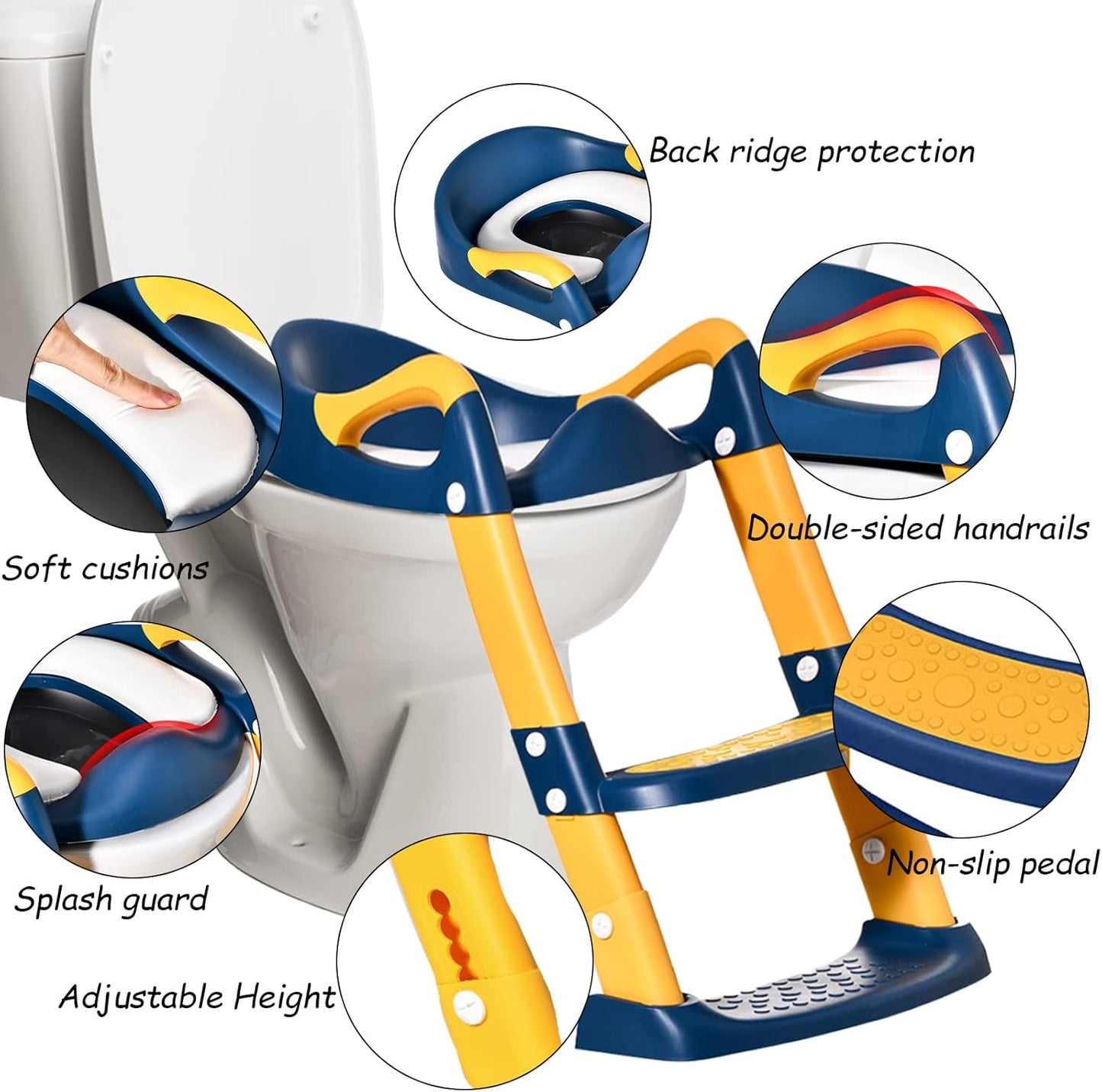 PottyPal™ Children Toilet Ladder | Potty Seat with Step Stool