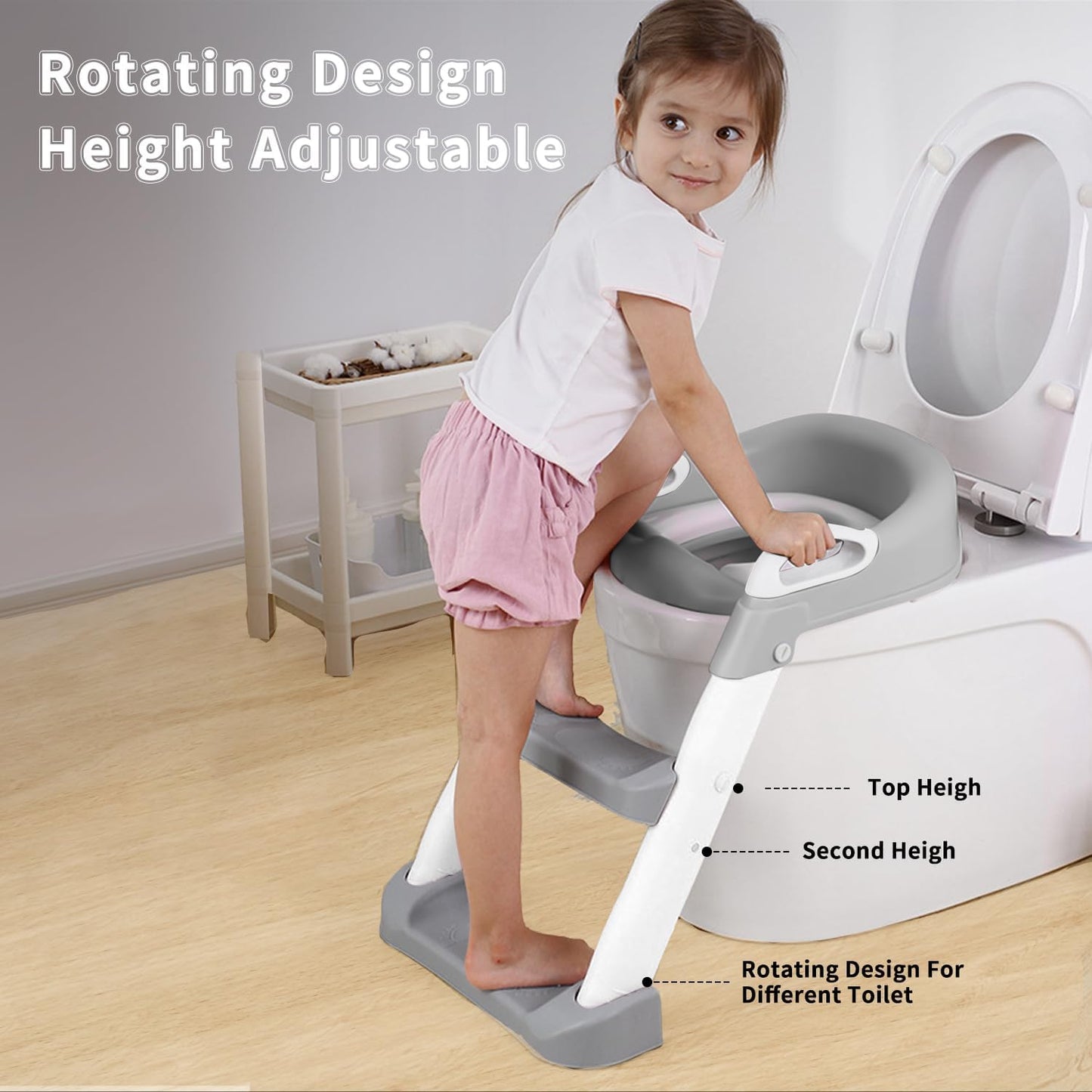PottyPal™ Children Toilet Ladder | Potty Seat with Step Stool
