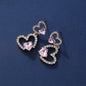 Fashion Design Sense Love Heart Stud Earrings Women