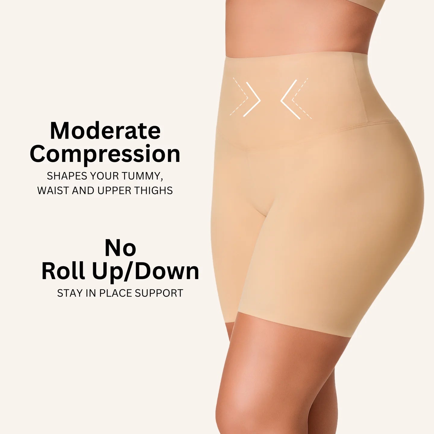 FitFlair™ Stay-In-Place Seamless Shaper Short