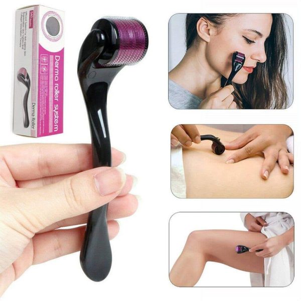 1 DERMA ROLLER + 1 SILICON FACE CLEANER + SCALP MASSGE(Free Delivery)