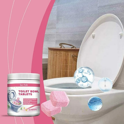 Jue-Fish™ Toilet Bowl Tablets – Effervescent Cleaner & Deodoriser