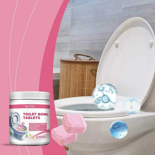 Jue-Fish™ Toilet Bowl Tablets – Effervescent Cleaner & Deodoriser