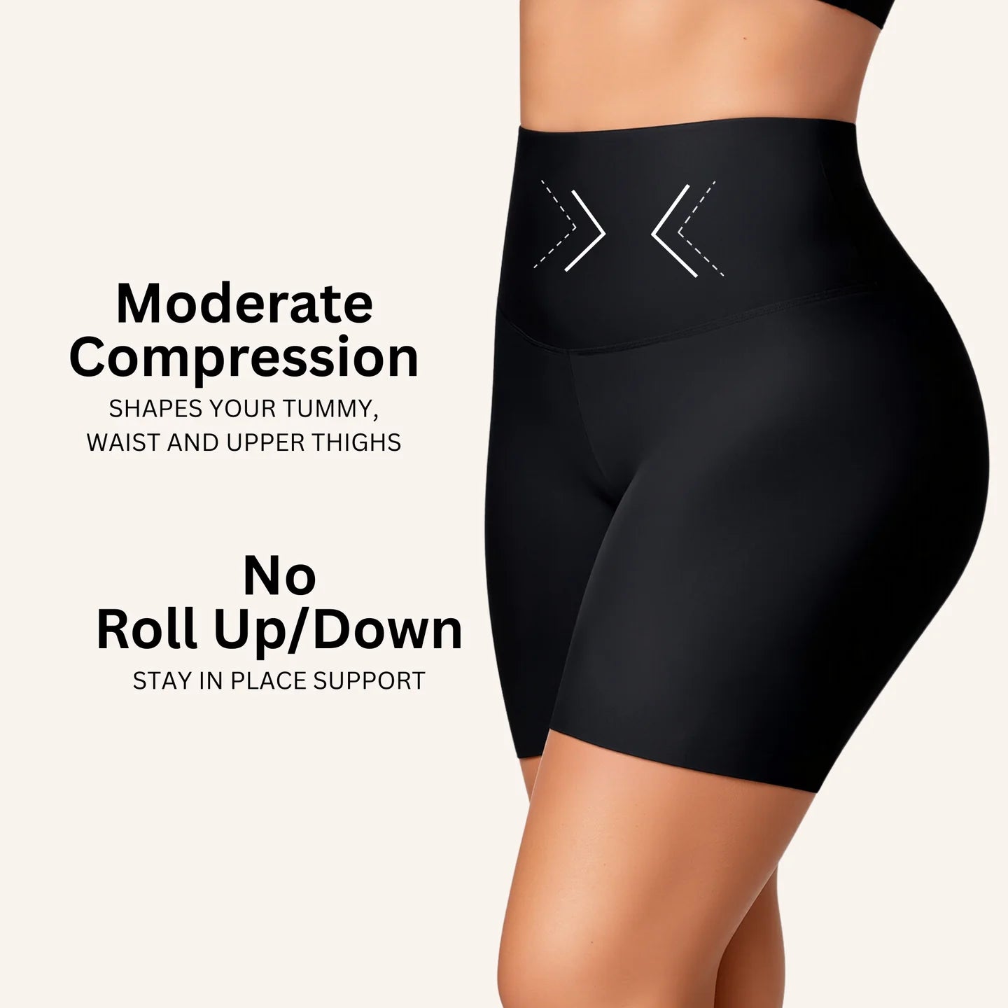 FitFlair™ Stay-In-Place Seamless Shaper Short