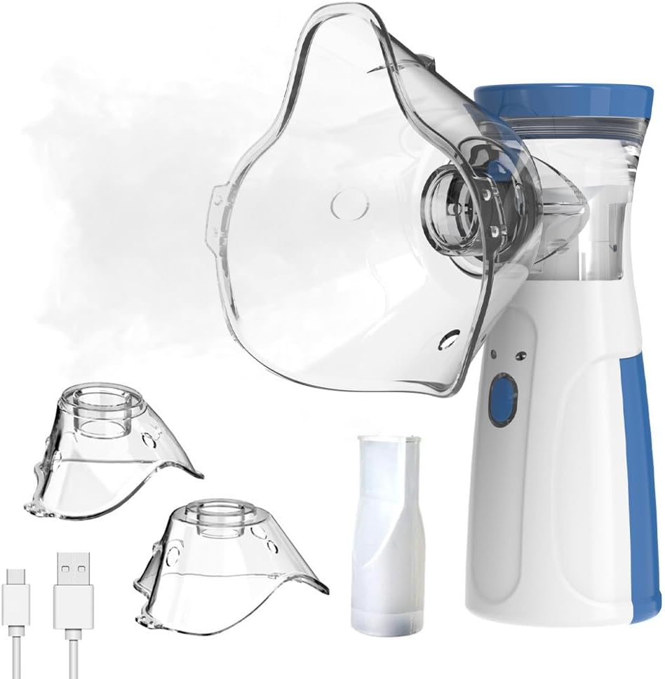 MeshBreathe™ Compact Mesh Nebulizer – Portable USB/Vibration System for Respiratory Relief