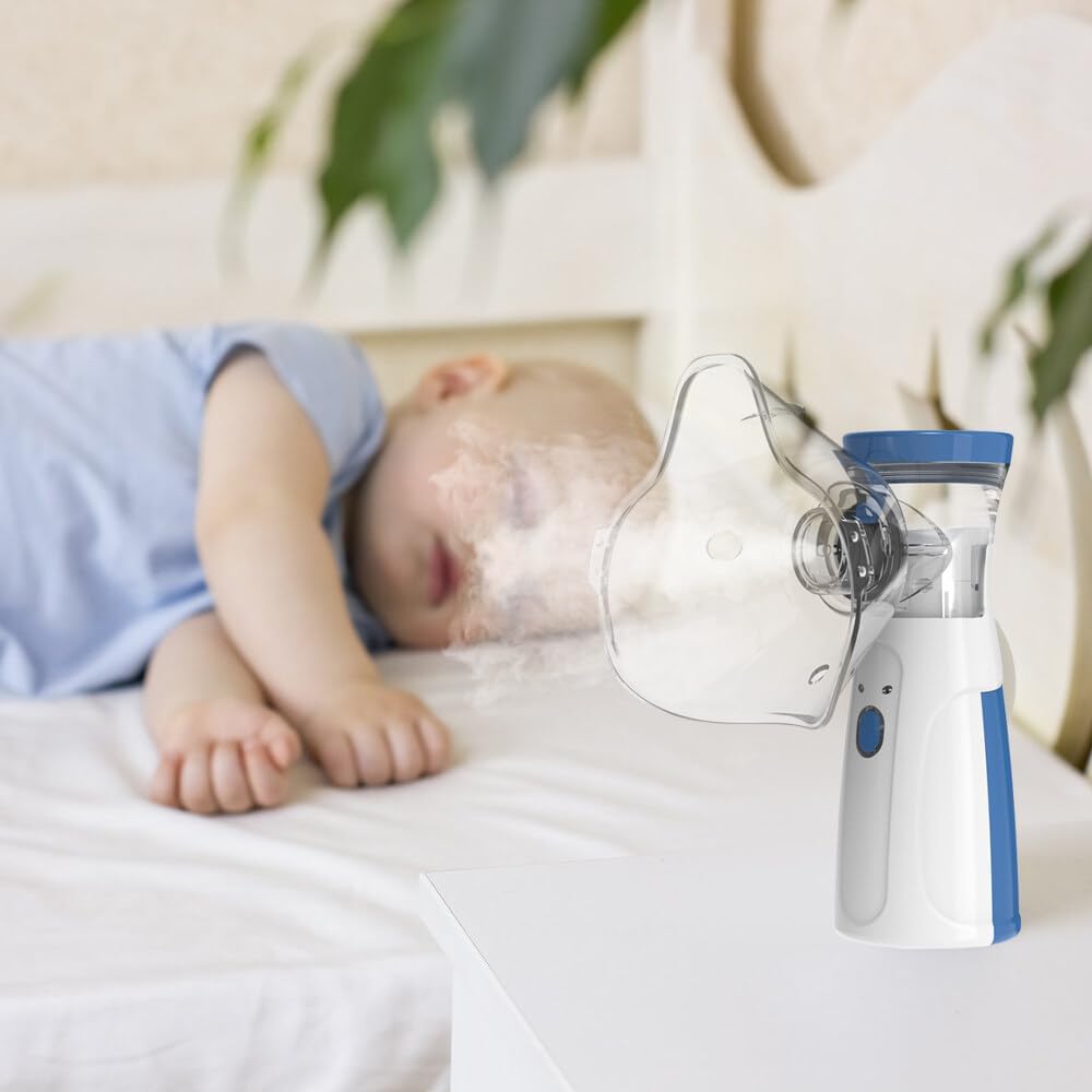 MeshBreathe™ Compact Mesh Nebulizer – Portable USB/Vibration System for Respiratory Relief