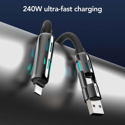 ChargeMaster™ 240W 4-in-1 Fast Charging Cable