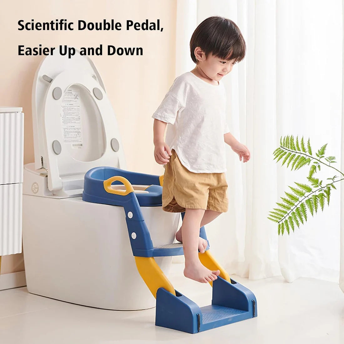 SafeSteps™ Premium Toddler Potty Training Ladder Seat – Stable, Foldable Design