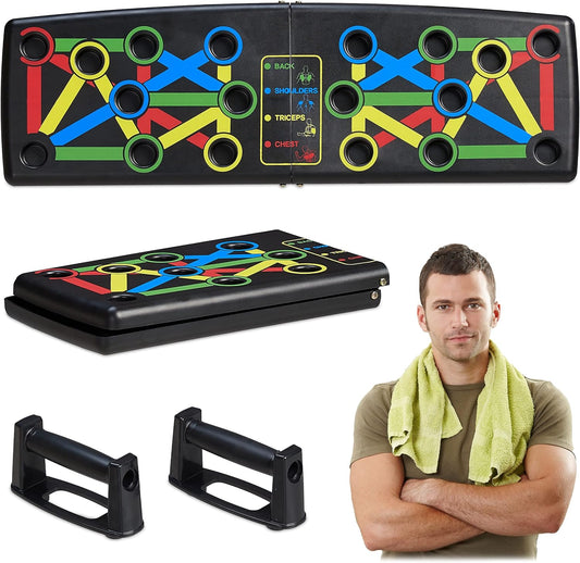 PowerFlex™ 4-in-1 Color-Coded Push-Up Board | Portable Home Gym Trainer 💪