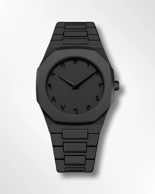 Noiraq™ Arabic Matt Black Watch | Limited Edition