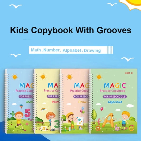 EduGlow™ Magic Practice Copybook Set