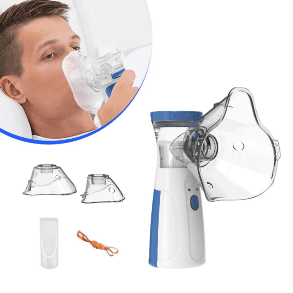 MeshBreathe™ Compact Mesh Nebulizer – Portable USB/Vibration System for Respiratory Relief