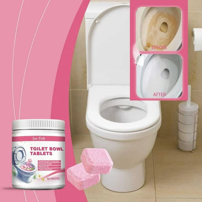 Jue-Fish™ Toilet Bowl Tablets – Effervescent Cleaner & Deodoriser