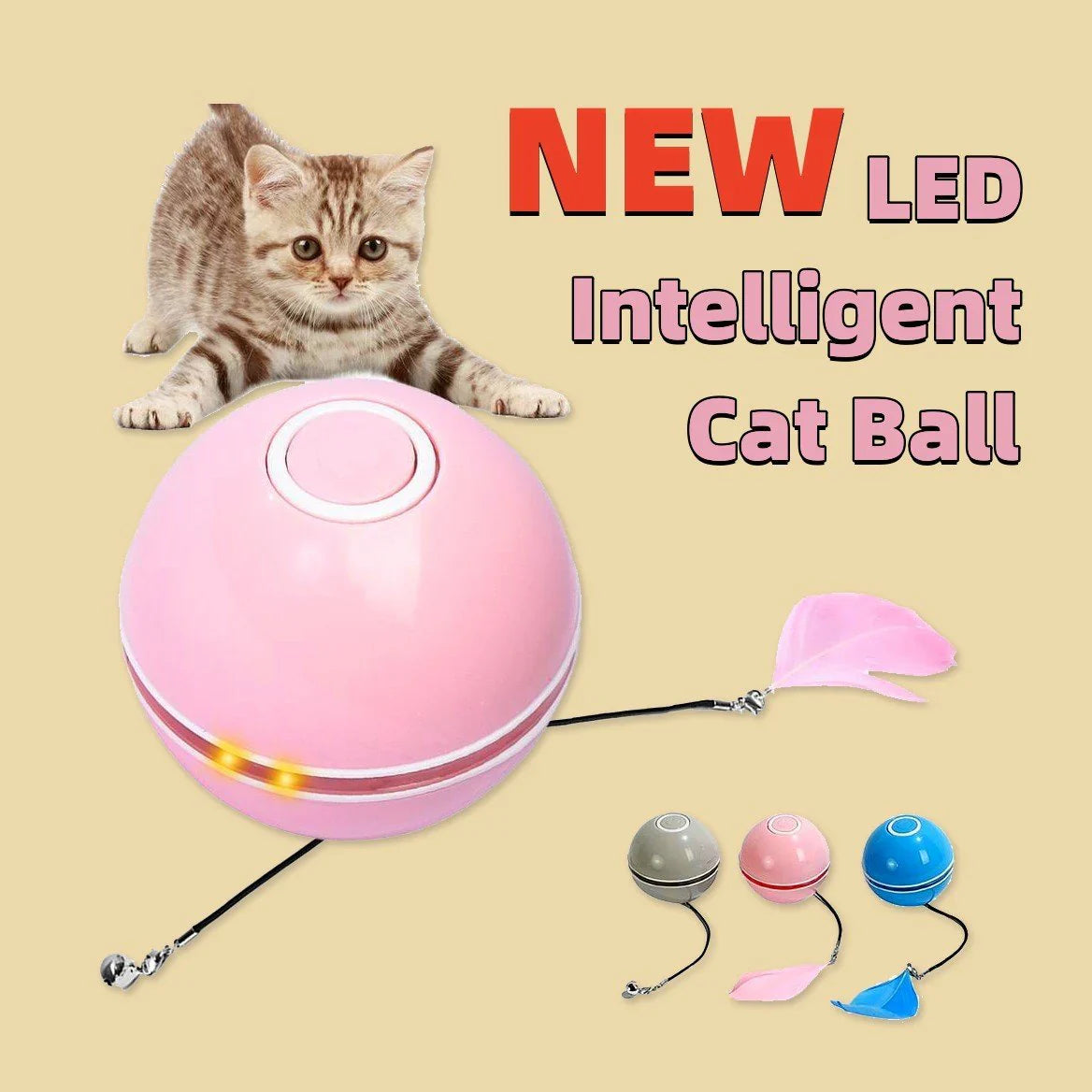 PawSphere™ Smart Interactive LED Cat Ball